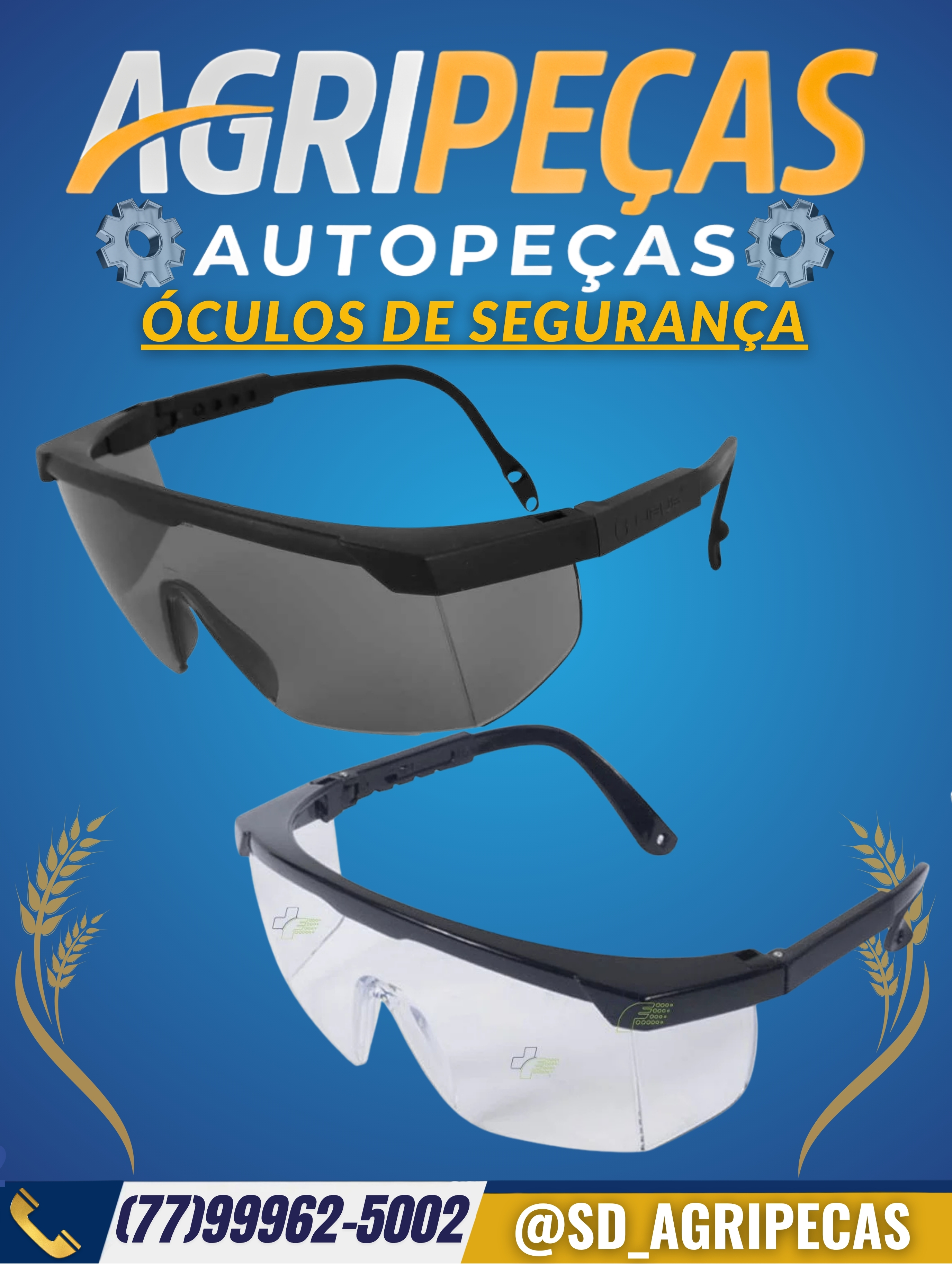 ÓCULOS DE SEGURANÇA